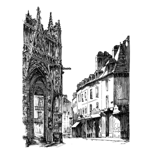 Marie Lemétayer, Graphiste et illustratrice - Illustration de presse, gravure, Ville d'Alencon